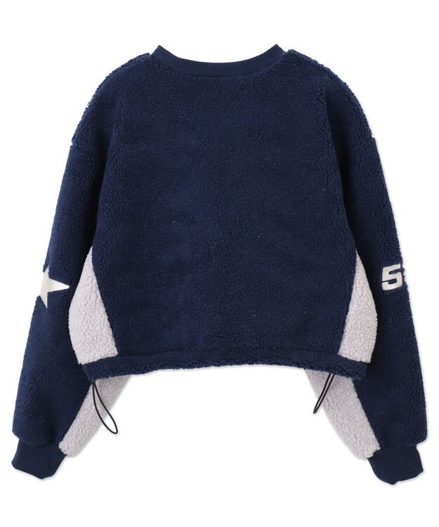 WEGO スポーツグラフィックボアショートプルオーバー ネイビー