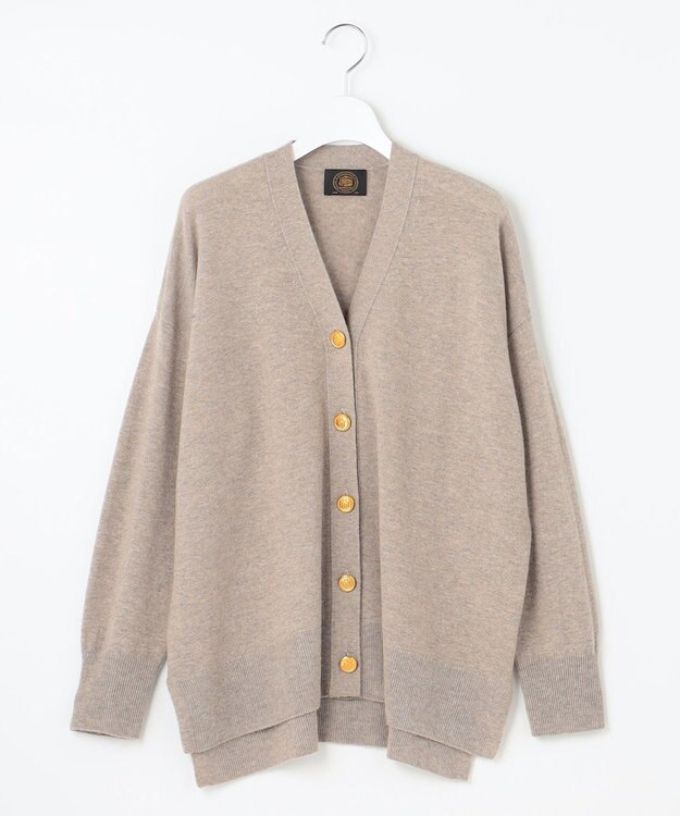 J.PRESS LADIES 【120周年企画・洗える】CASHMERE BLEND カーディガン ベージュ系