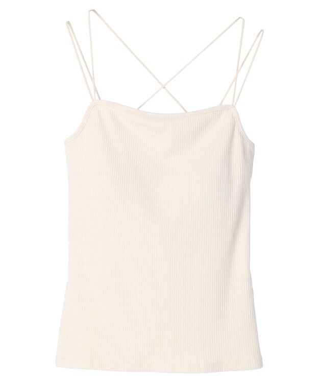 Green Parks カップ付きマルチストラップキャミ Light Beige