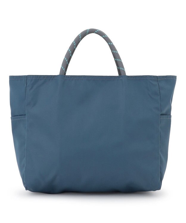 23区 【23区別注/WEB&一部店舗限定】NOMADIS SAC ストライプ ロゴ トートバッグ ブルーグレー系