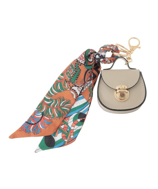 Green Parks バッグスカーフチャーム Beige