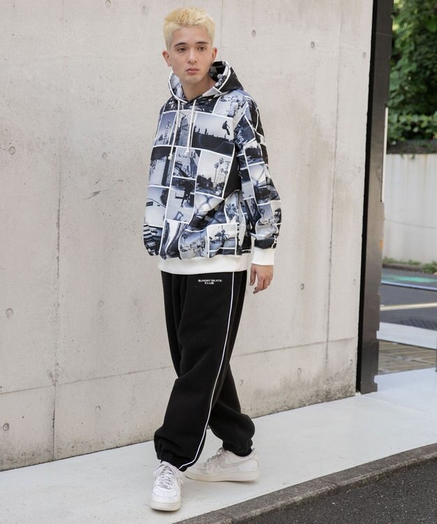 WEGO 総柄BIGプルパーカー 柄6