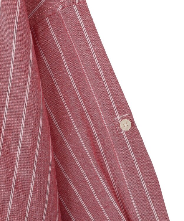 Green Parks 綿麻混シャツ Red