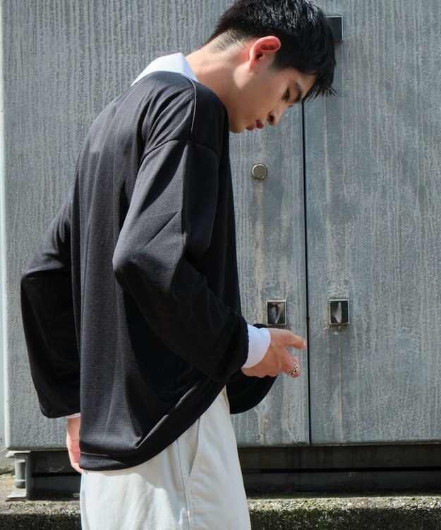 WEGO ドロストゲームロゴT（LS） ブラック