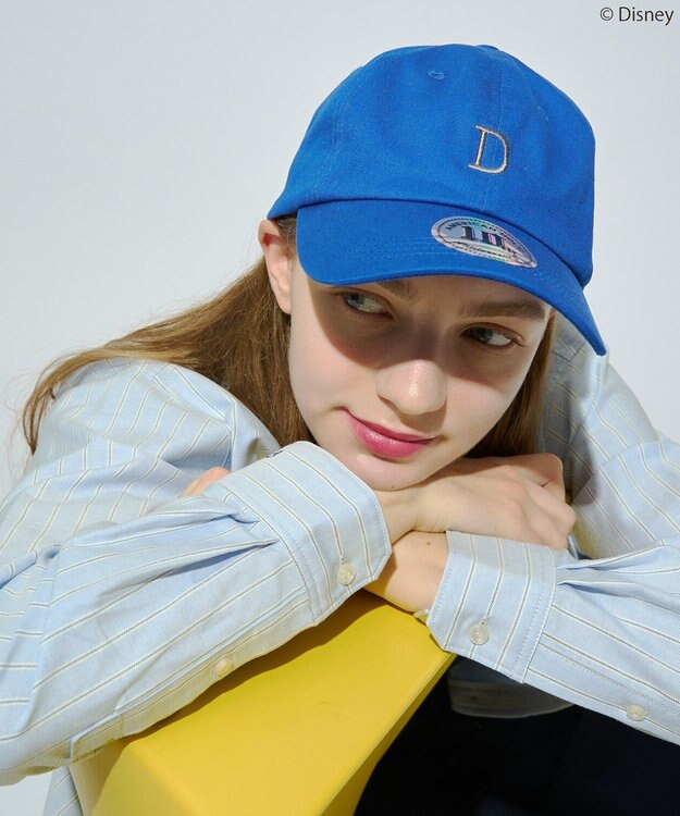 AMERICAN HOLIC 【Mickey&Friends】イニシャル刺繍CAP Blue
