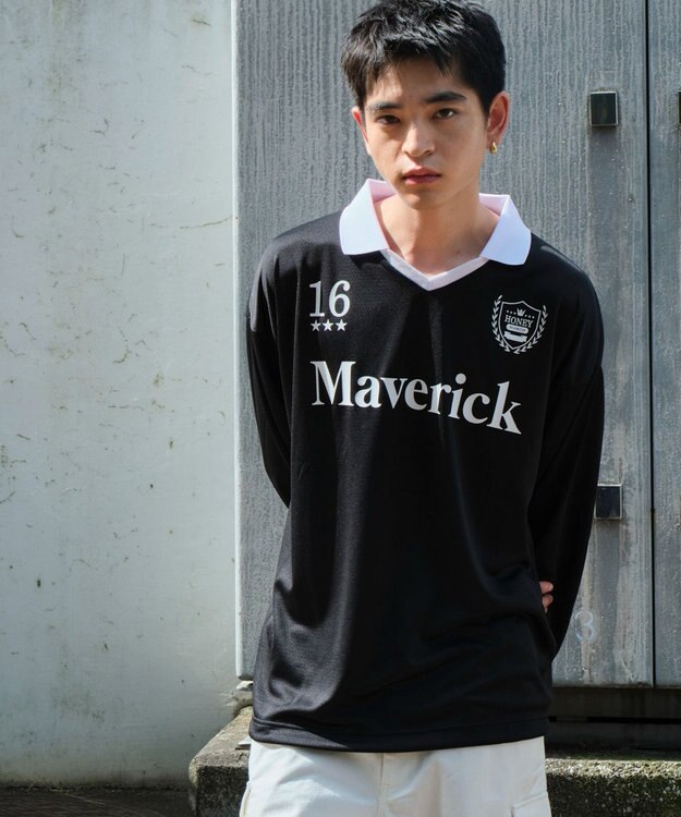 WEGO ドロストゲームロゴT（LS） ブラック