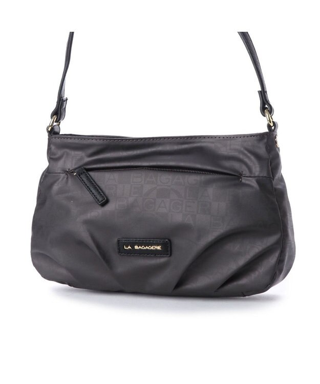 LA BAGAGERIE MONOGRAMME ポシェット ガンメタリック