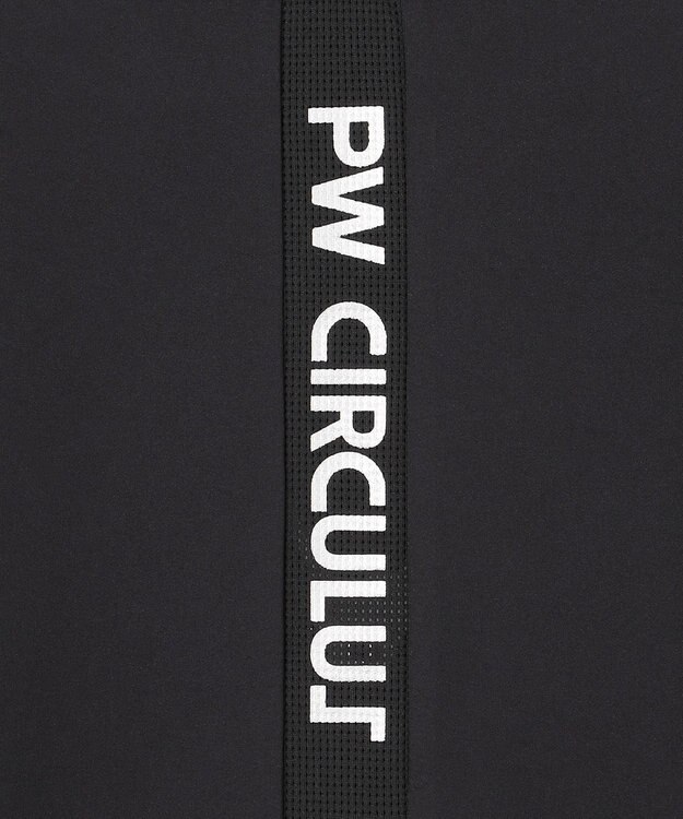 PW CIRCULUS 【WOMEN】メッシュコンビ モックネック  ゴルフウェア レディース ブラック系