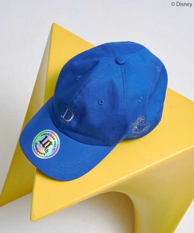 AMERICAN HOLIC 【Mickey&Friends】イニシャル刺繍CAP Blue