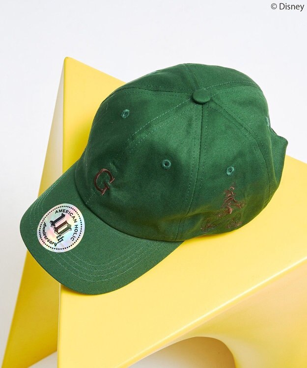 AMERICAN HOLIC 【Mickey&Friends】イニシャル刺繍CAP Green