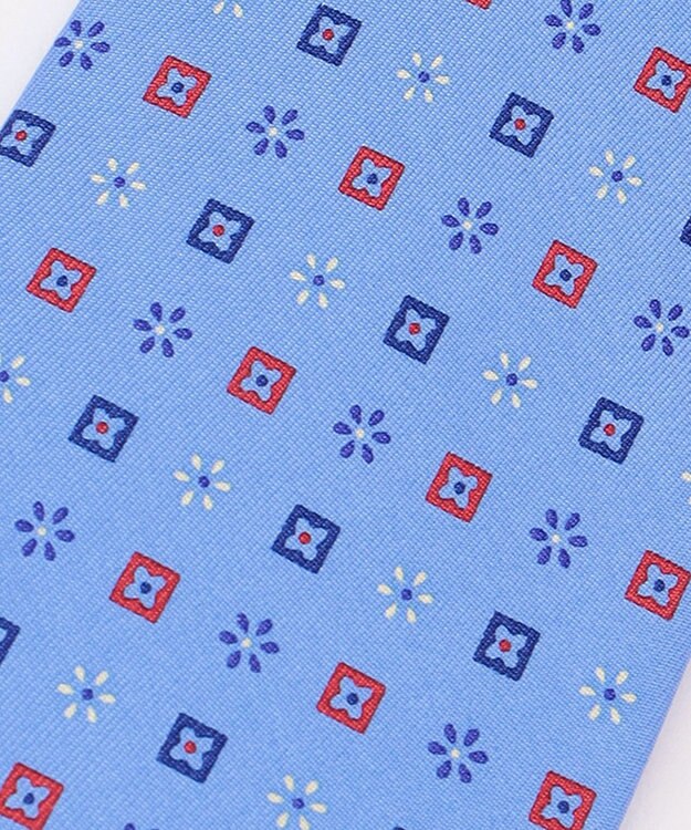 J.PRESS MEN コンビ小紋プリント ネクタイ サックスブルー系5