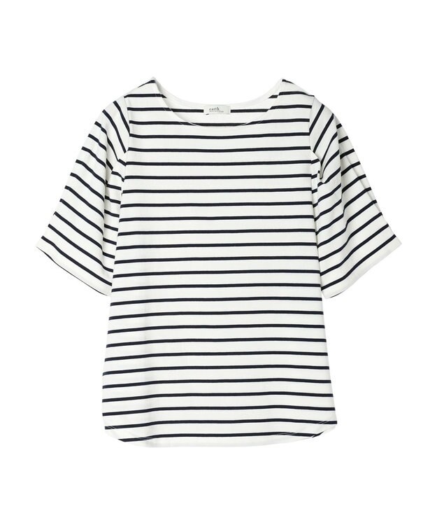 earth music&ecology タックスリーブＴ Border