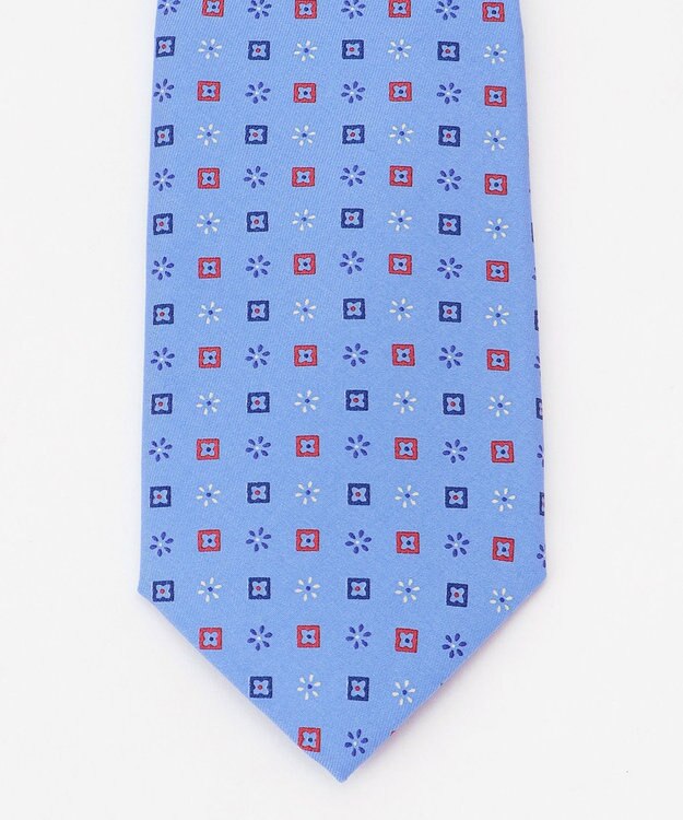 J.PRESS MEN コンビ小紋プリント ネクタイ サックスブルー系5