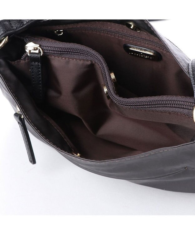 LA BAGAGERIE MONOGRAMME ポシェット ガンメタリック