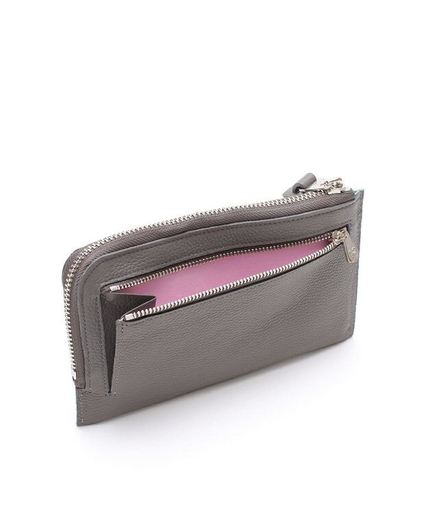 A.D.M.J. 【牛革】モーツァルト/スワロフスキー・クリスタル付オーガナイザーパース(背胴ファスナーポケット） CMT