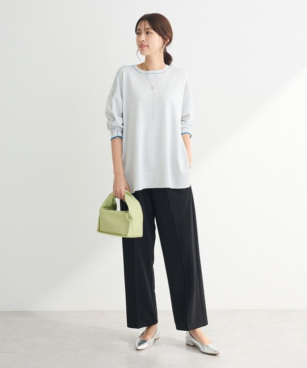 Green Parks ・Ｐｅｔｉｔ　Ｆｌｅｕｒ　タックテーパードパンツ Black