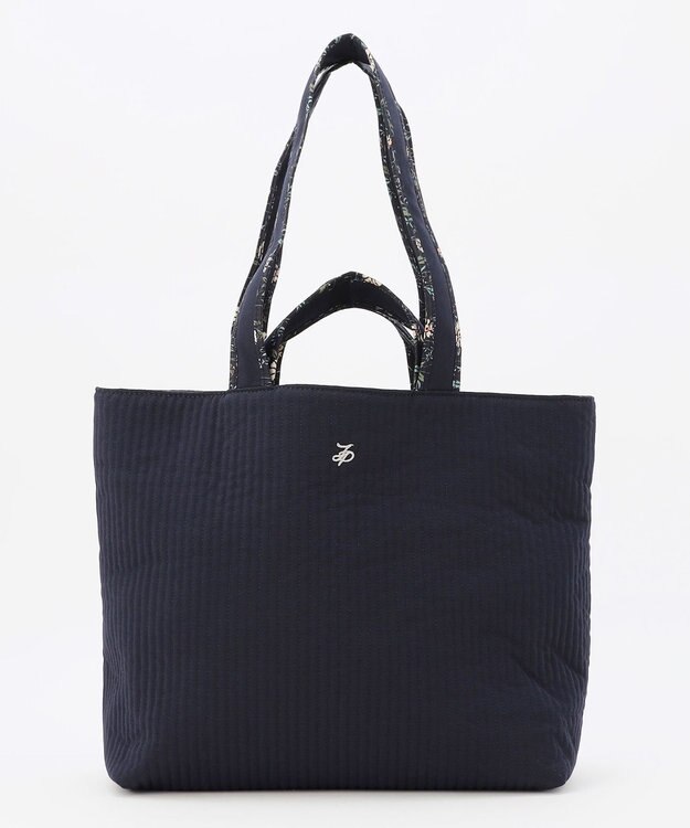 J.PRESS LADIES 【WEB限定・リバーシブル】キルティング トートバッグ 【WEB限定】ネイビー系
