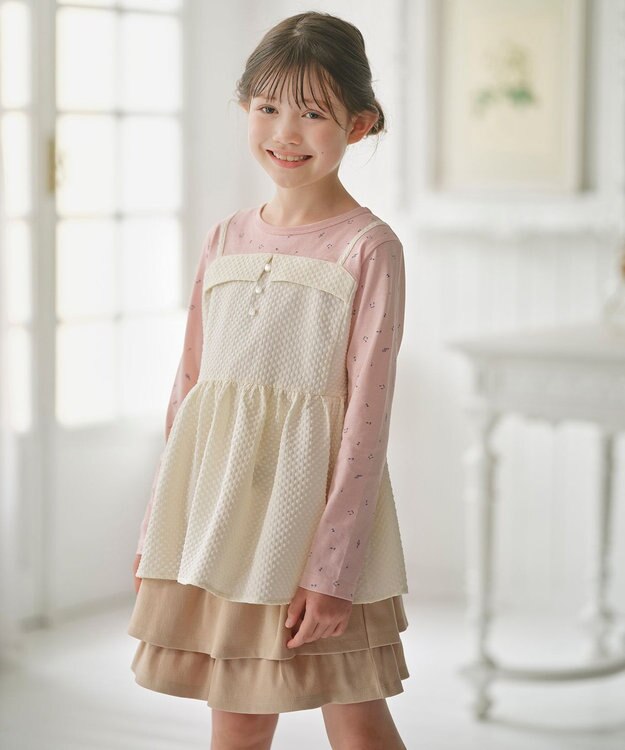 組曲 KIDS 【150-160㎝】メロディ ビスチェトップス エクリュ