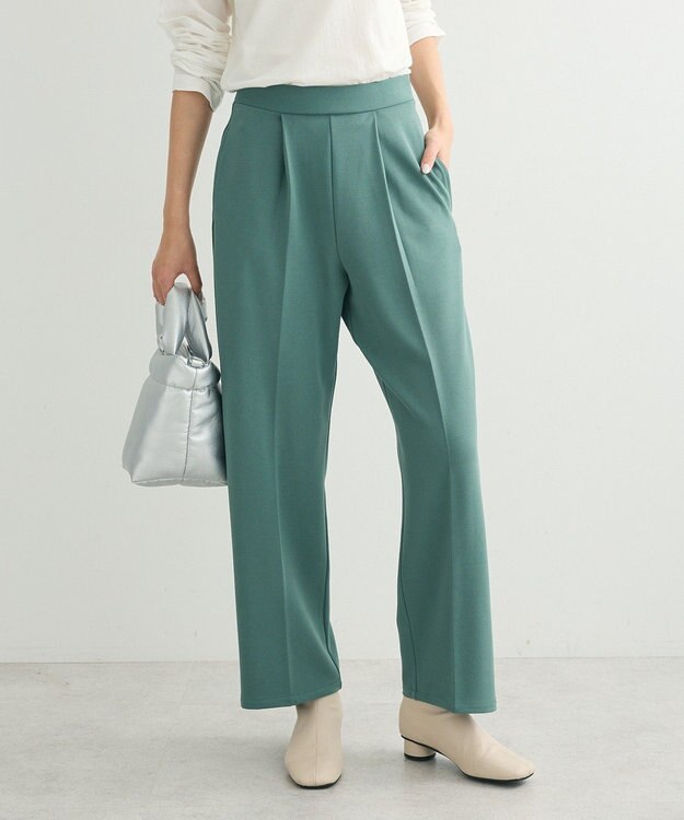 Green Parks ・Ｐｅｔｉｔ　Ｆｌｅｕｒ　タックテーパードパンツ Green