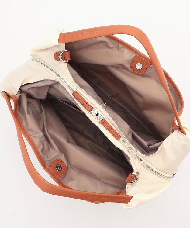 Y'SACCS シワナイロン2WAYトートバッグ Mサイズ アイボリー