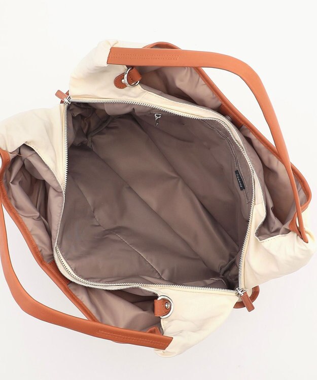 Y'SACCS シワナイロン2WAYトートバッグ Mサイズ アイボリー