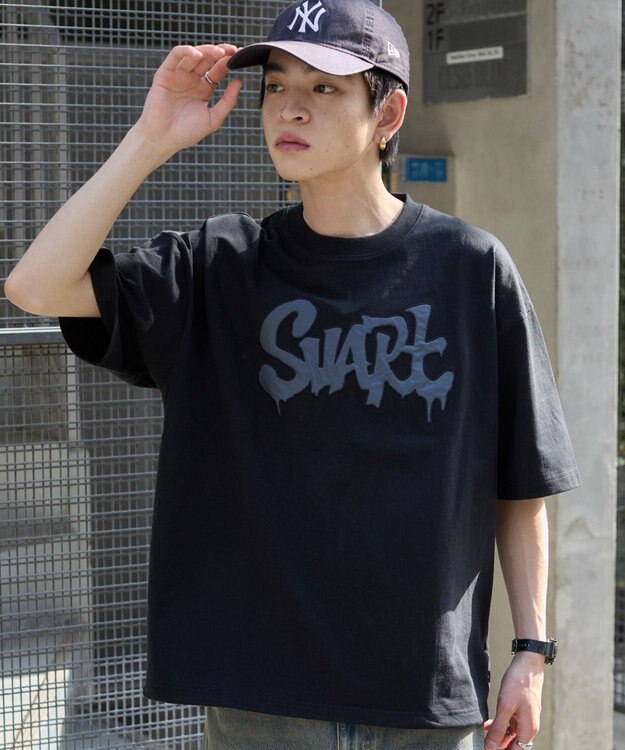 WEGO 【ユニセックス着用ITEM】ワッペンロゴドロストBIG　T（SS） ブラック
