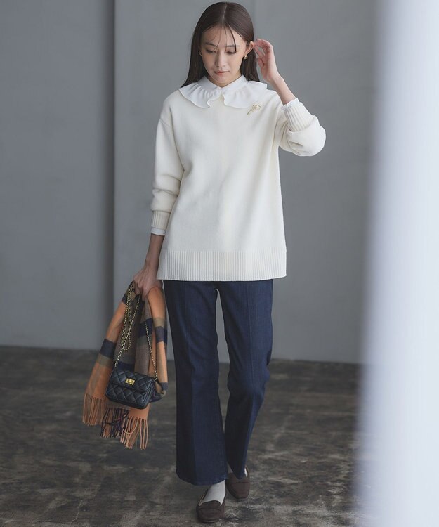 組曲 L 【23AW】DENIM フレアパンツ ネイビー系