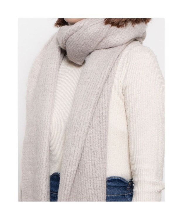 UNBILLION カシュネ cache nez / リサイクルポリラッセルニットストール GY