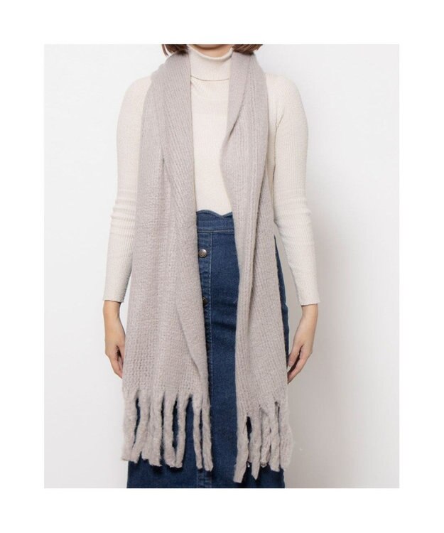 UNBILLION カシュネ cache nez / リサイクルポリラッセルニットストール GY