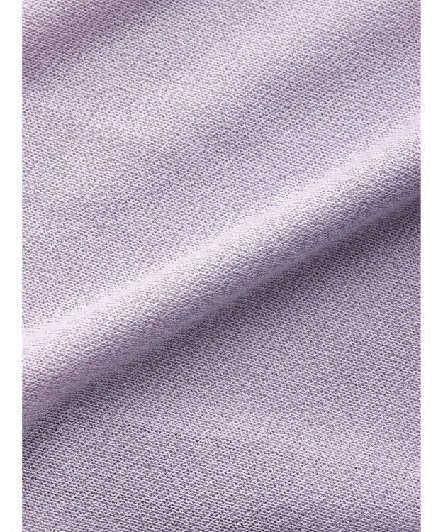 earth music&ecology 袖フリルシアーカーディガン Purple