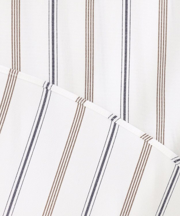 J.PRESS MEN 【PREMIUM PLEATS / 形態安定】ジェントリーストライプ シャツ / B.D. ブラウン系2