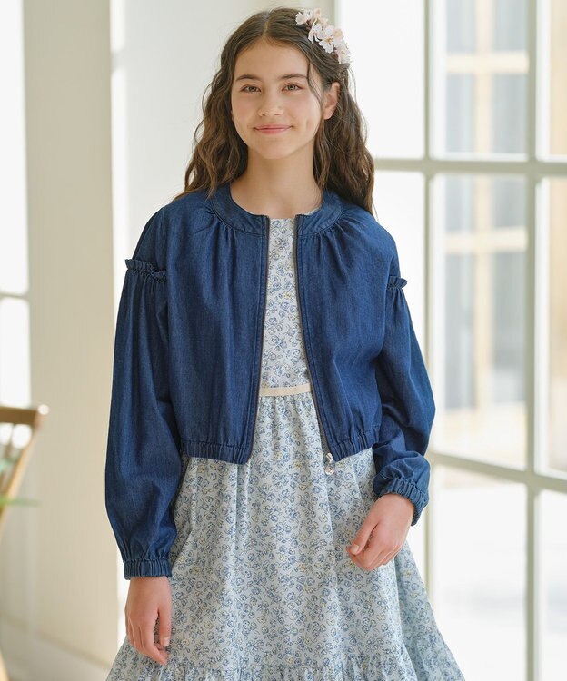 組曲 KIDS 【150-160㎝】デニム アウター ネイビー系