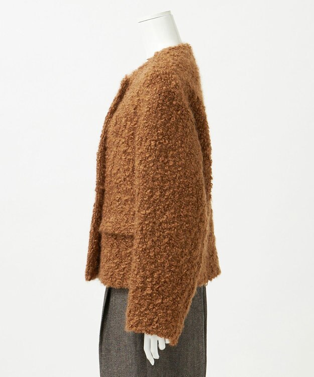 23区 L 【GOLD LABEL】COLOMBOモヘヤループ ジャケット キャメル系