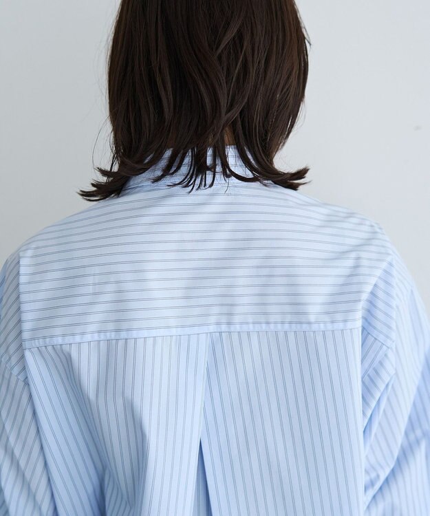 YECCA VECCA イージーケアドロストシャツ Stripe