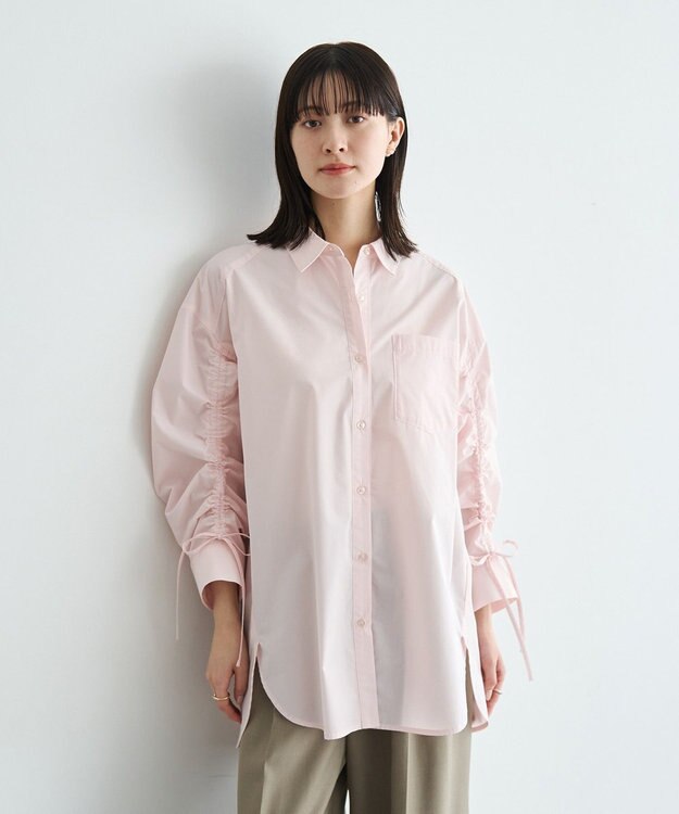 YECCA VECCA イージーケアドロストシャツ Stripe