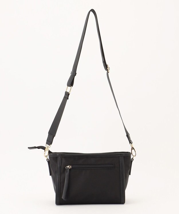 LA BAGAGERIE 【MONICA】ナイロンコンビショルダーバッグ ブラック