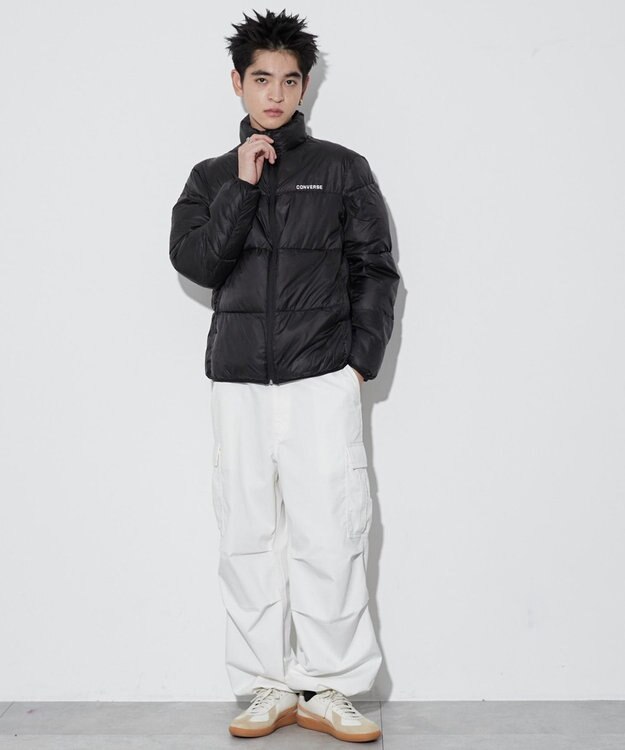 WEGO 【ユニセックス着用ITEM】CONVERSEパテッドジャケット ブラック
