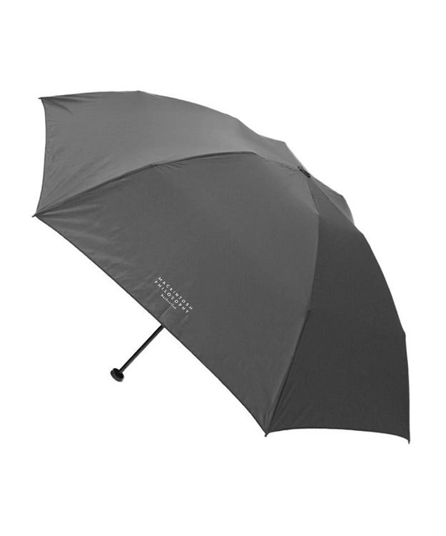 MOONBAT 【大きめ】マッキントッシュ フィロソフィー 折りたたみ傘 Barbrella 超軽量 約105g 無地 55cm ダークグレー