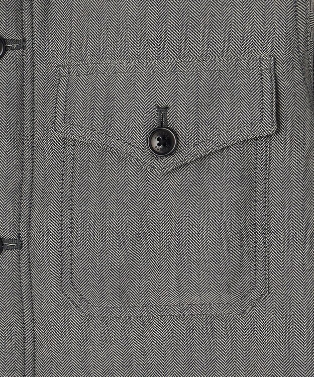 J.PRESS MEN ヘリンボンCPOジャケット ネイビー系9