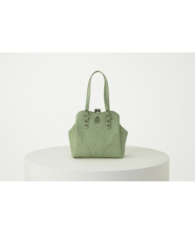 ANNA SUI ノーブル 2way口金ハンドバッグ ピスタチオ