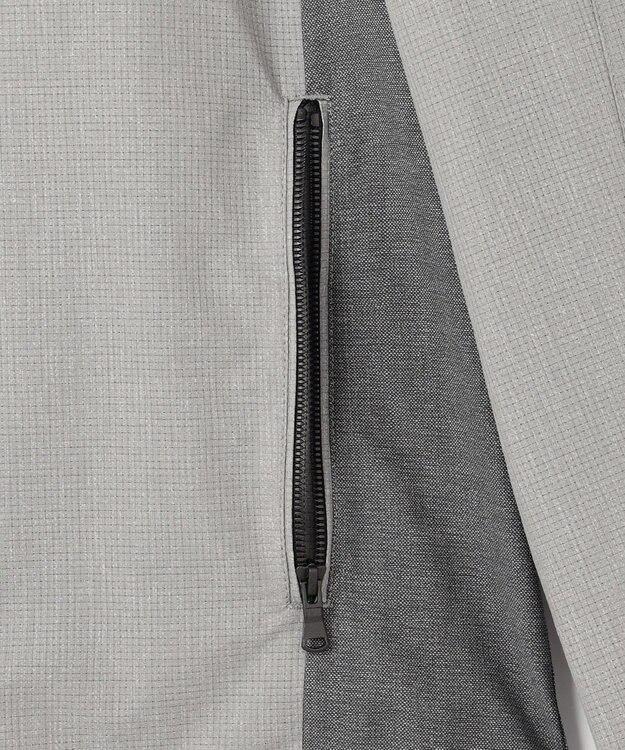 JOSEPH HOMME クールドッツストレッチ　フードブルゾン ライトグレー系