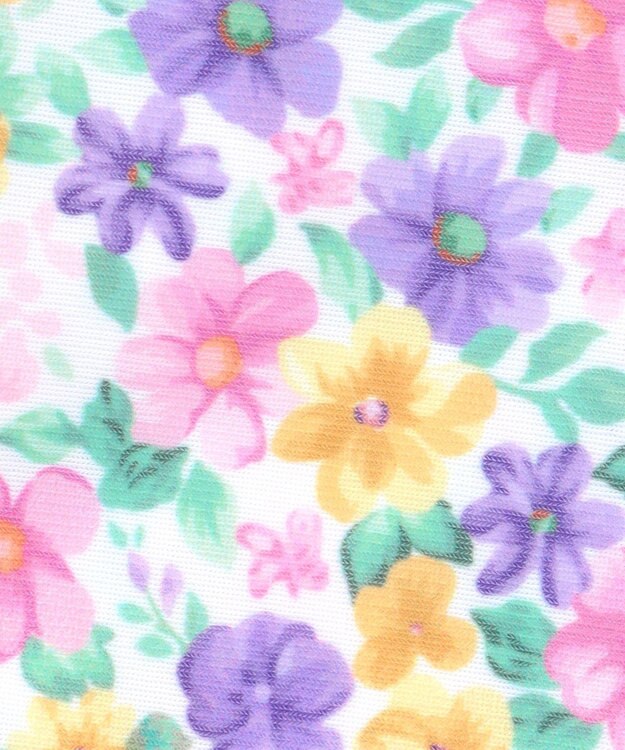 ANY KIDS 小花柄 セパレート水着 エクリュ