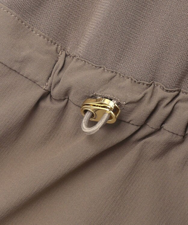 組曲 【WEB限定】ラッシュガード ペプラムパーカー モカグレー系