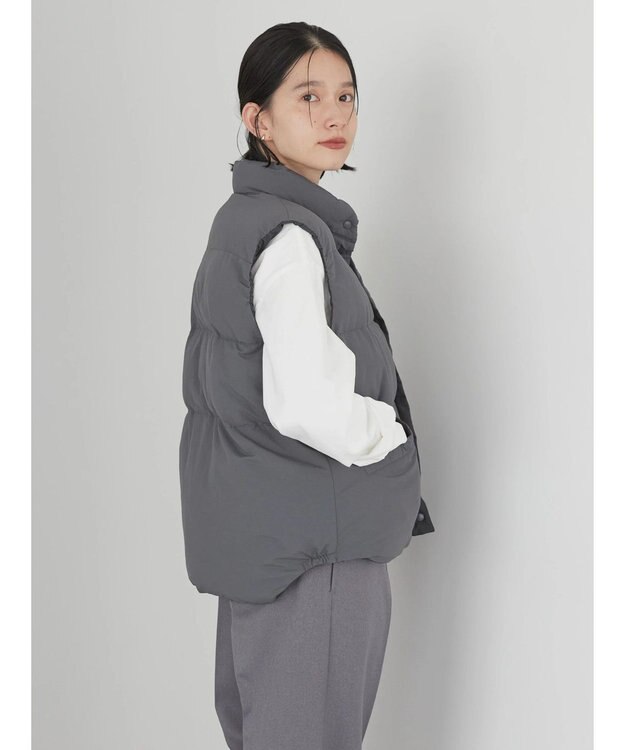 AMERICAN HOLIC キルポカリバーシブルショートベスト Charcoal Gray