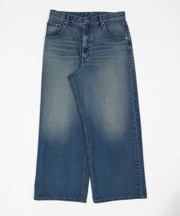 WEGO 【SMLサイズ展開】エクストラバギーデニムパンツ デニム中濃加工色