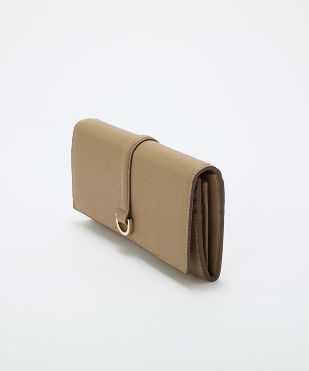 TOPKAPI 【TREASURE TOPKAPI】ソフトレザー ベルトデザイン 長財布　 グレージュ