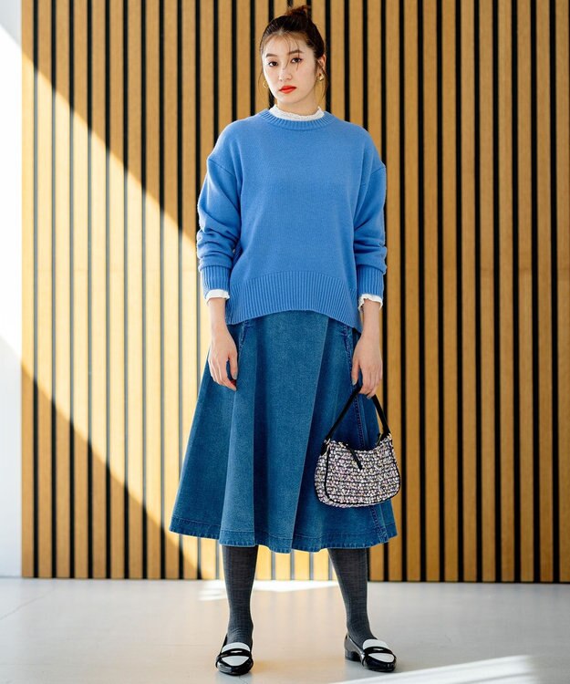 組曲 L 【洗える】シフォンツイルレース ブラウス アイボリー系