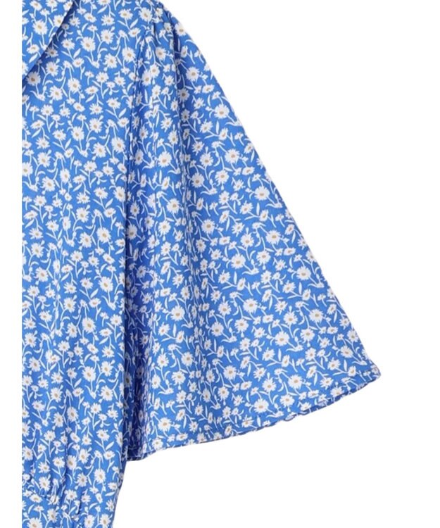 earth music&ecology ちょっとレトロなワンピース Blue