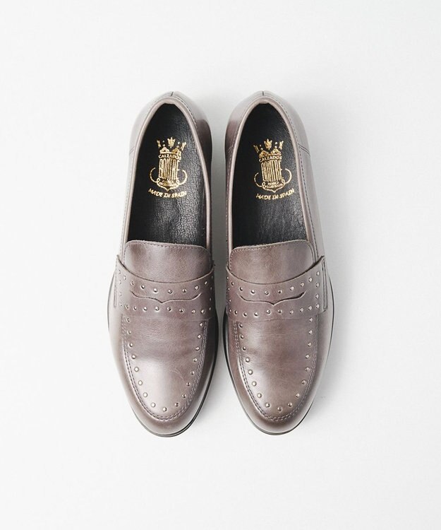 BONTRE 【BONTRE/ボントレ】スタッズローファー/50501-VA グレー