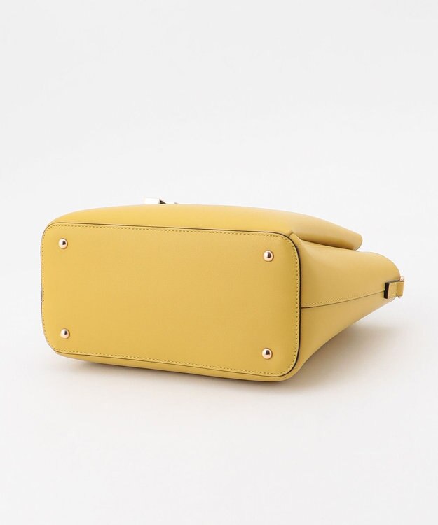 LA BAGAGERIE 【MONICA】ボウタイリボンハンドバッグ イエロー【WEB限定カラー】